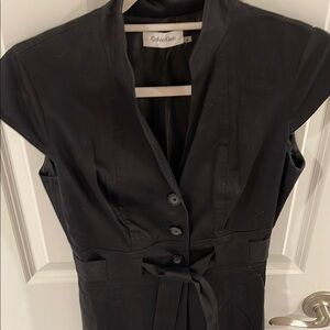 Calvin Klein Black Short-Sleeve Dress